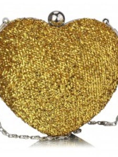 Clutch Gold Heart