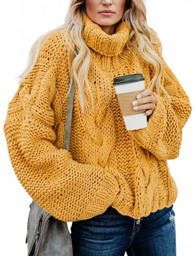 Knit Sweater Holine Yellow