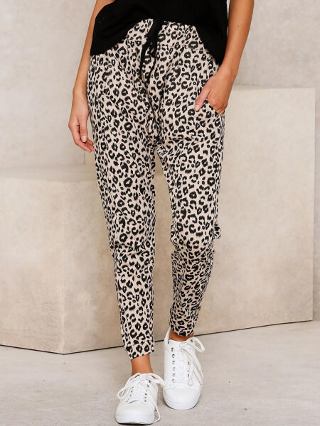 Pantaloni Skinny Casual Ramita Leopard
